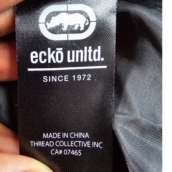 Ecko Unltd Camo Bomber Jacket Men's Small size Polyester Full Zip Streetwear Y2K - Picture 13 of 16